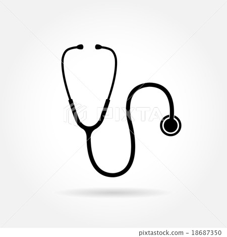 Stethoscope or steth - medical vector icon Stethoscope or steth - medical vector icon 18687350