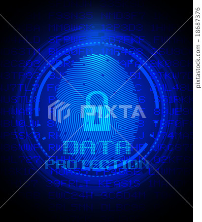 fingerprint and data protection on digital screen 18687376