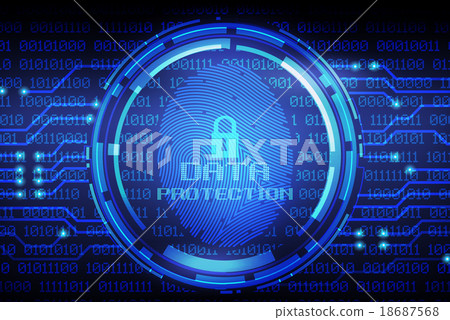 fingerprint and data protection on digital screen 18687568