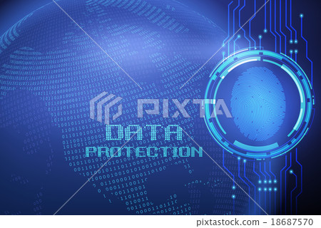 fingerprint and data protection on digital screen 18687570