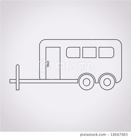 trailer , Recreation Vehicle Icon 18687865