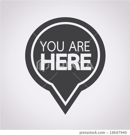 You are here icon 18687940