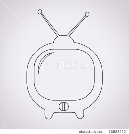 Cute tv icon Cute tv icon 18688232