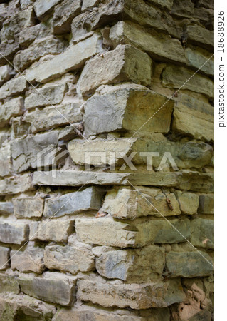 Stone masonry corner with rich and various texture Stone masonry corner with rich and various texture 18688926