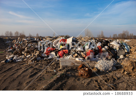Garbage on the landfill 18688933