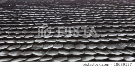 Old wooden shingle roof Old wooden shingle roof 18689157