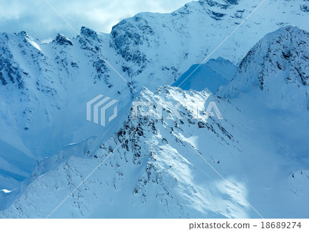 Silvretta Alps winter view (Austria). Silvretta Alps winter view (Austria). 18689274