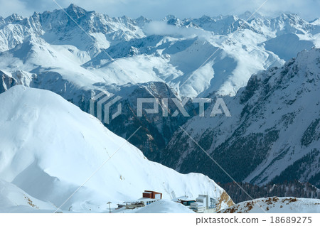 Silvretta Alps winter view (Austria). 18689275