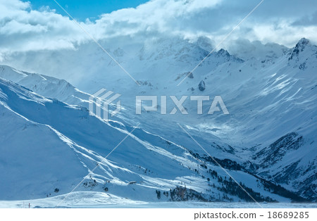 Silvretta Alps winter view (Austria). 18689285
