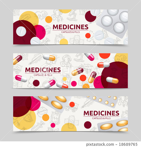 Pills Banner Set 18689765