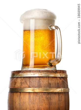Light beer on cask 18689945