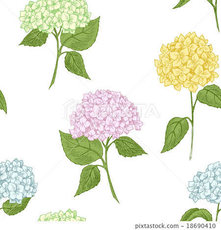 Hand drawn floral pattern Hand drawn floral pattern 18690410