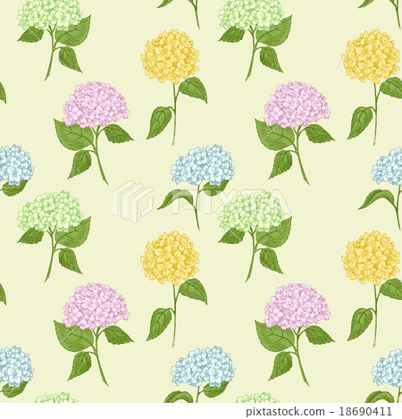 Hand drawn floral pattern Hand drawn floral pattern 18690411