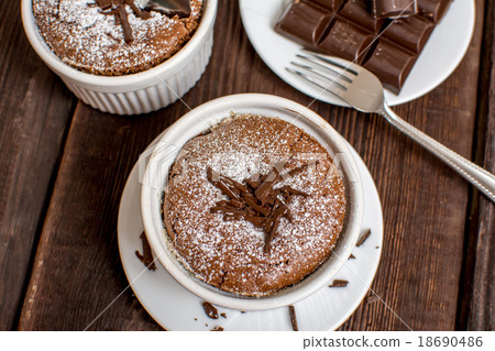 Traditional chocolate souffle 18690486