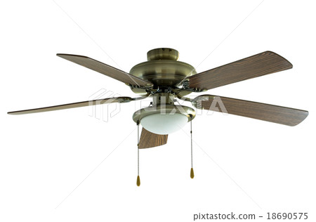 ceiling fan isolated on white ceiling fan isolated on white 18690575