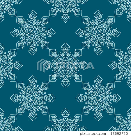 seamless pattern with snowflake - Stock Illustration [18692750] - PIXTA