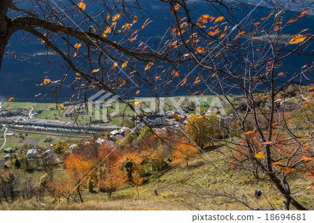 Autumn in alps swiss Autumn in alps swiss 18694681