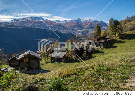 Autumn in alps swiss Autumn in alps swiss 18694686