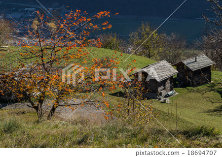 Autumn in alps swiss Autumn in alps swiss 18694707