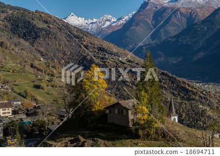Autumn in alps swiss Autumn in alps swiss 18694711
