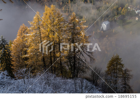 autumn and winter in the French alps autumn and winter in the French alps 18695155