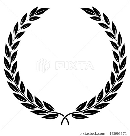 laurel wreath - symbol of victory and achievement.  18696371