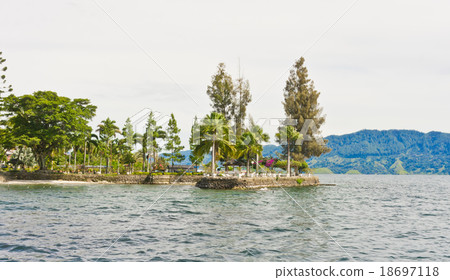 Samosir island in Lake Toba, Sumatra Samosir island in Lake Toba, Sumatra 18697118