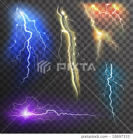 Lightning Transparent Set 18697333