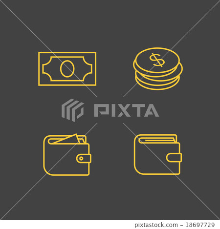 Money icon set 18697729