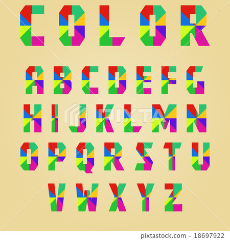 abstract color alphabet - Stock Illustration [18697922] - PIXTA