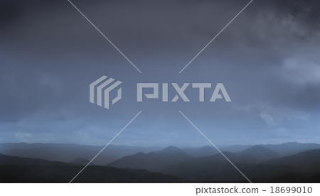 landscape mountain and warm light in nature 18699010