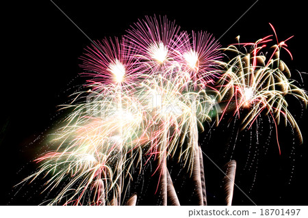 Fireworks or firecracker Variety of Colorful. 18701497