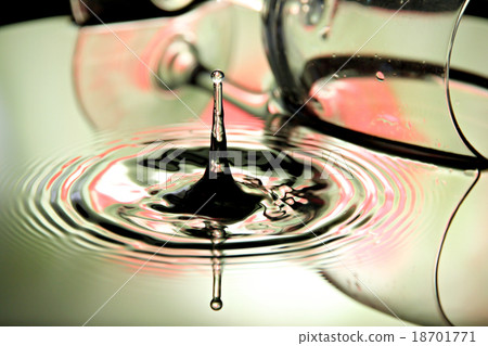 Water Drops and glass in the blow. Water Drops and glass in the blow. 18701771