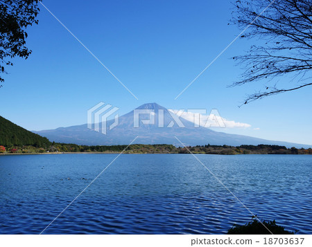 谷岐湖的富士 18703637