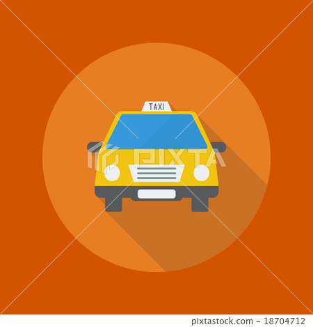 Travel Flat Icon. Taxi Travel Flat Icon. Taxi 18704712
