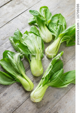 Raw Organic Baby Bok Choy Raw Organic Baby Bok Choy 18706086