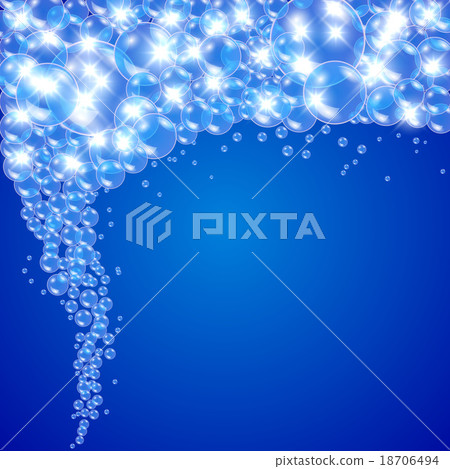 bubbles with Light rays 18706494