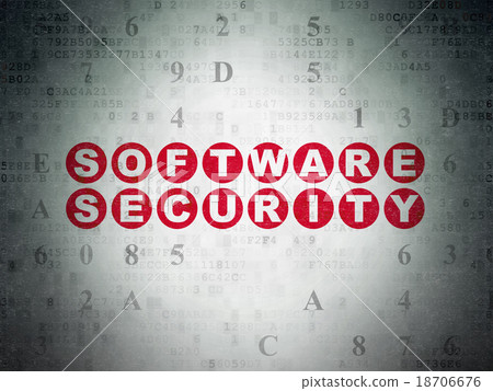 Security concept: Software Security on Digital Security concept: Software Security on Digital 18706676