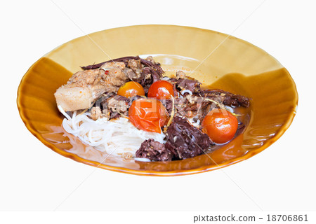 Thai northern noodles eaten with curry Thai northern noodles eaten with curry 18706861