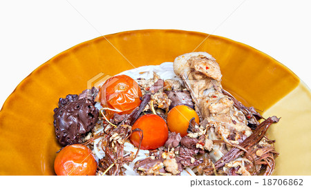 Thai northern noodles eaten with curry Thai northern noodles eaten with curry 18706862