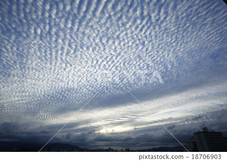 Clouds and wavy clouds 18706903