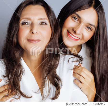 cute pretty teen daughter with mature mother cute pretty teen daughter with mature mother 18706947