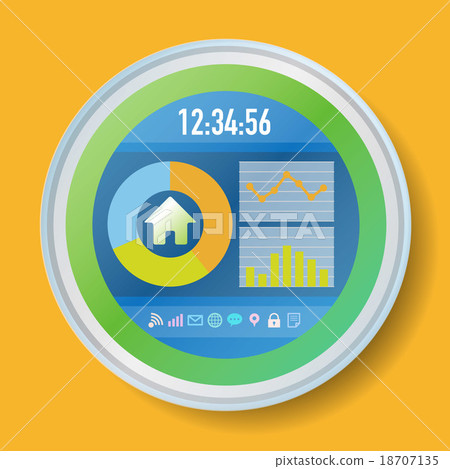In Home Display (IHD) Image Illustration In Home Display (IHD) Image Illustration 18707135