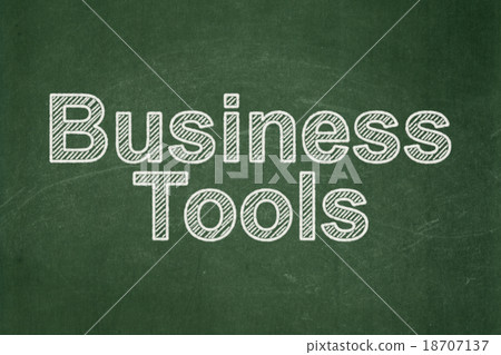 Business concept: Business Tools on chalkboard Business concept: Business Tools on chalkboard 18707137