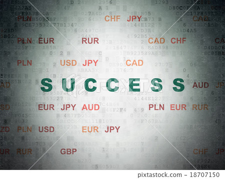 Business concept: Success on Digital Paper Business concept: Success on Digital Paper 18707150