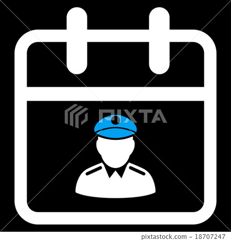 Police Date Icon Police Date Icon 18707247