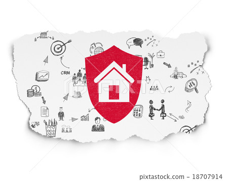 Finance concept: Shield on Torn Paper background Finance concept: Shield on Torn Paper background 18707914