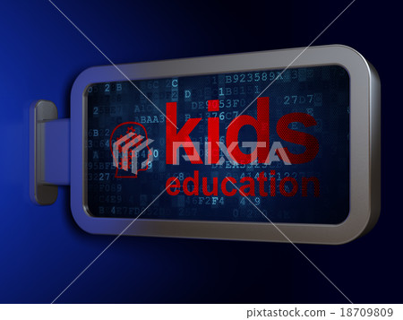 Education concept: Kids Education and Head With 18709809