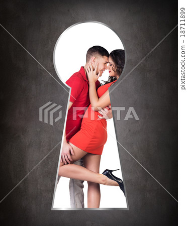 Someone peeking through the keyhole Someone peeking through the keyhole 18711899