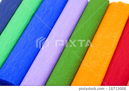 crepe paper . colored  18713088